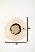 Fame Wide Brim Straw Weave Sun Hat - Hovatok