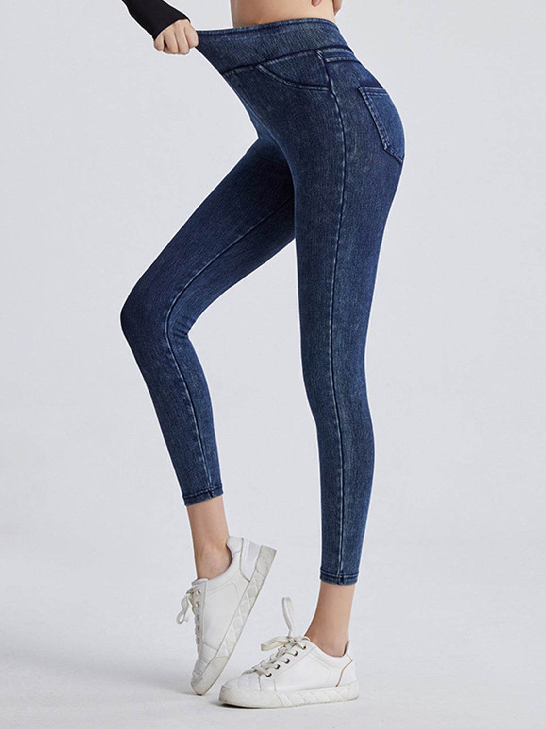 Wide Waistband Sports Leggings - Hovatok