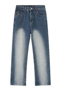 Men's Washed Straight Leg Jeans - Hovatok