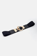 Circle Shape Buckle Zinc Alloy Buckle PU Leather Belt - Hovatok