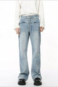 Splash Ink Washed Jeans with Pockets - Hovatok