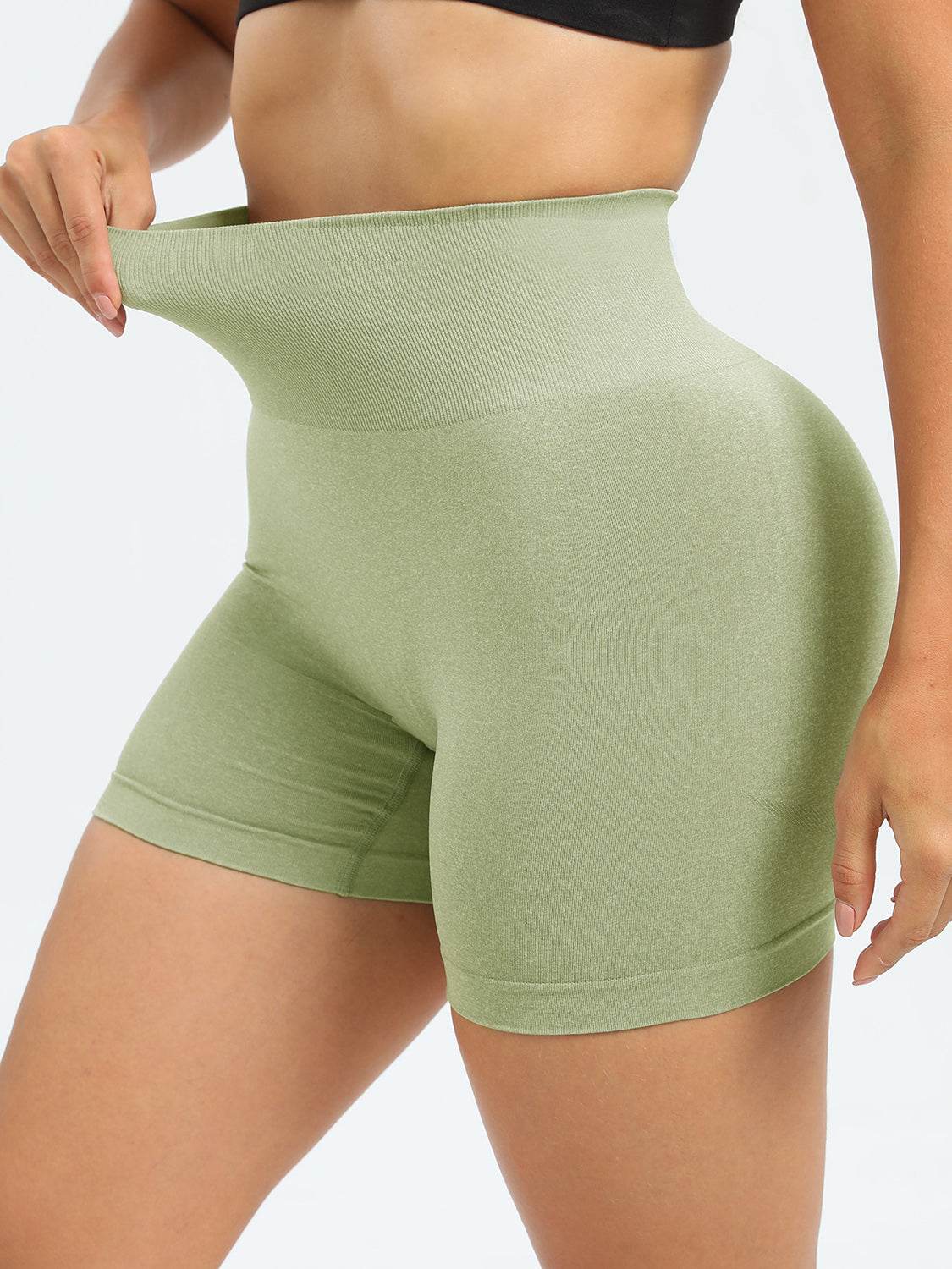 High Waist Active Shorts - Hovatok