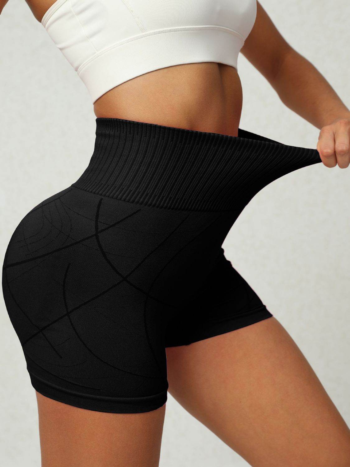High Waist Active Shorts - Hovatok