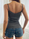 Devine Lace Detail Slim Cami - Hovatok