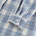 Plaid Button Up Long Sleeve Jacket - Hovatok
