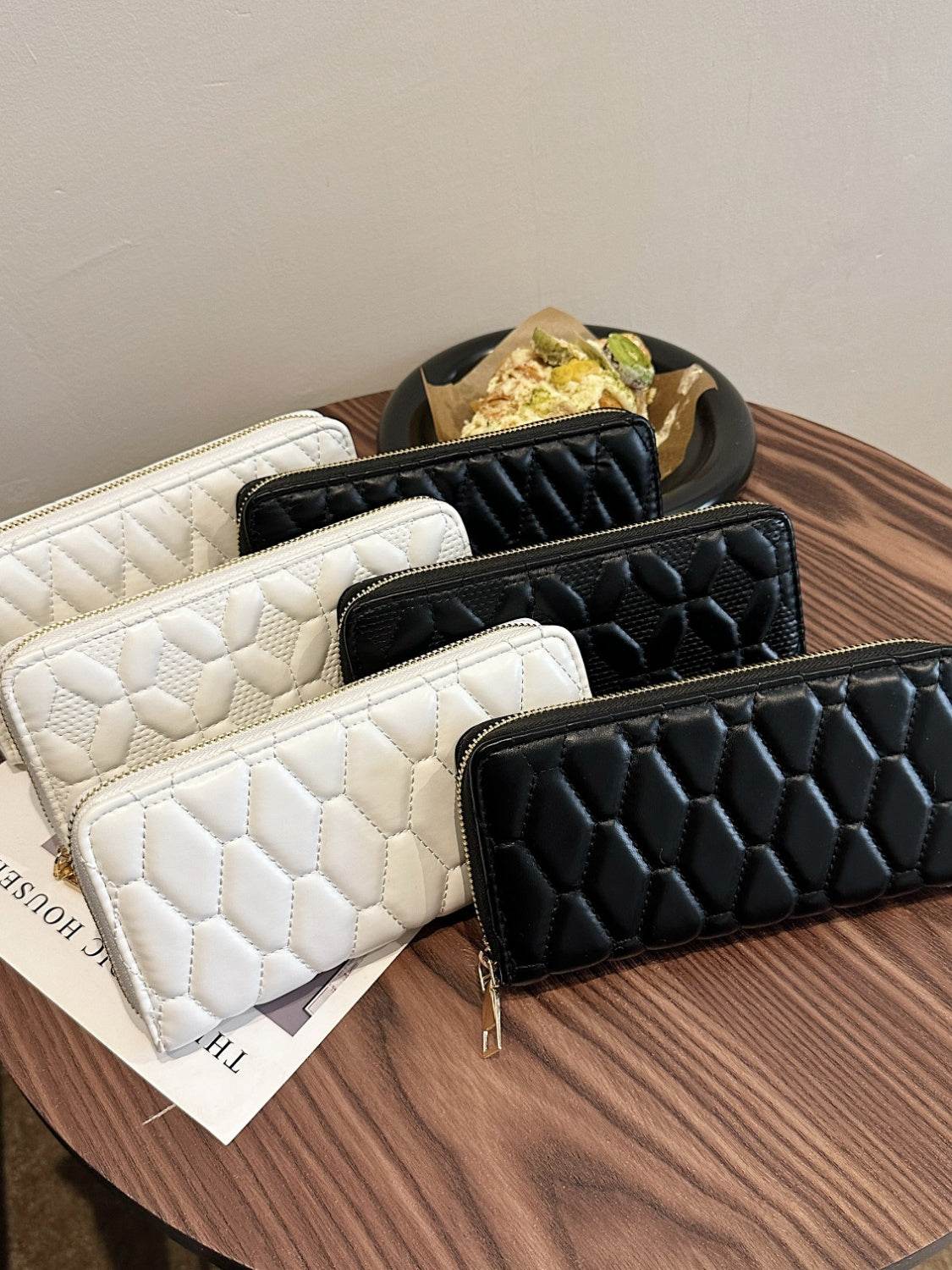 PU Leather Solid Color Wallet - Hovatok