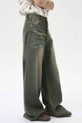 Wide Leg Jeans with Pockets - Hovatok