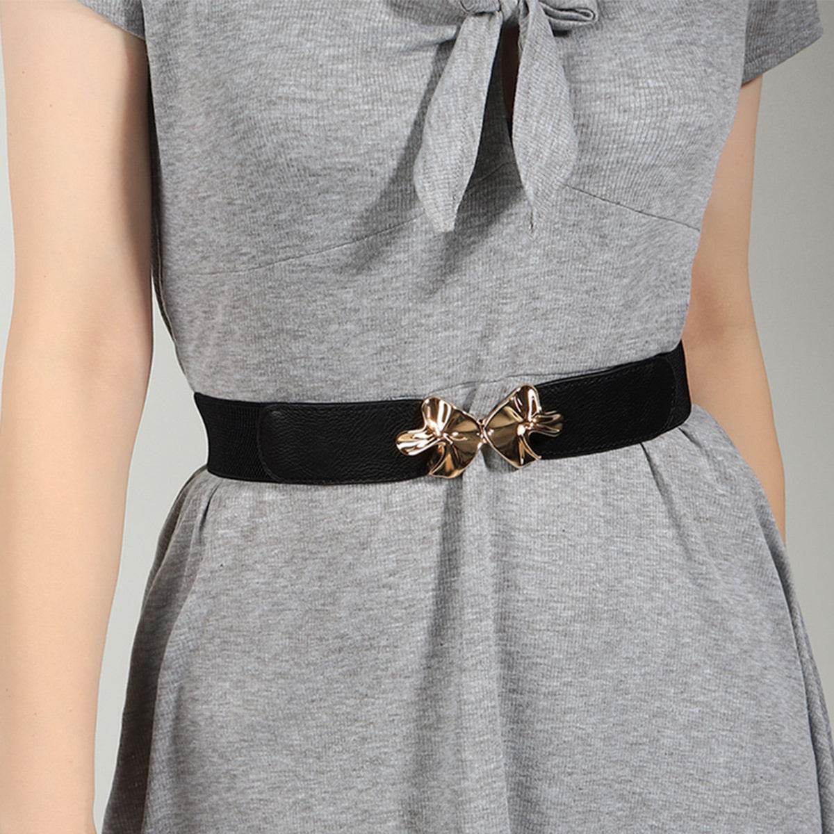 Alloy Buckle Elastic Belt - Hovatok