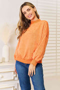 Basic Bae Round Neck Dropped Shoulder Sweatshirt - Hovatok