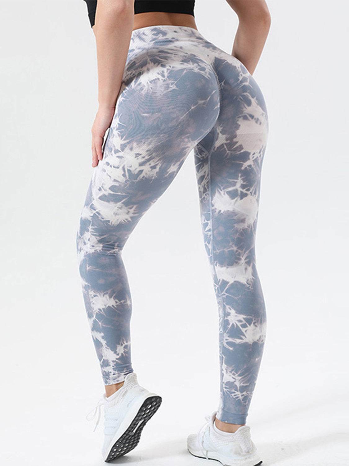 Tie-Dye High Waist Active Leggings - Hovatok
