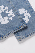 Men's Graphic Straight Leg Jeans - Hovatok