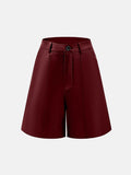 PU Leather High Rise Shorts - Hovatok