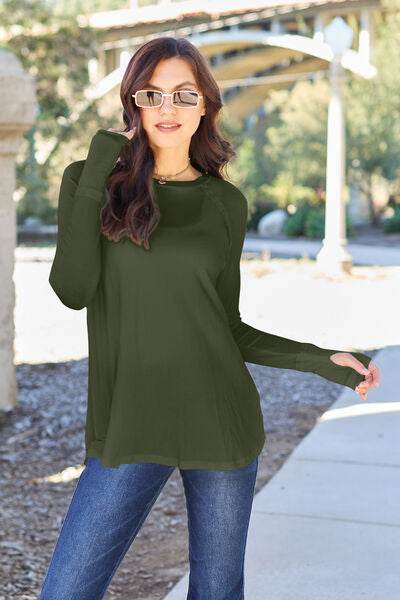 Basic Bae Full Size Round Neck Long Sleeve T-Shirt - Hovatok