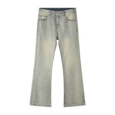 Straight Leg Jeans with Pockets - Hovatok