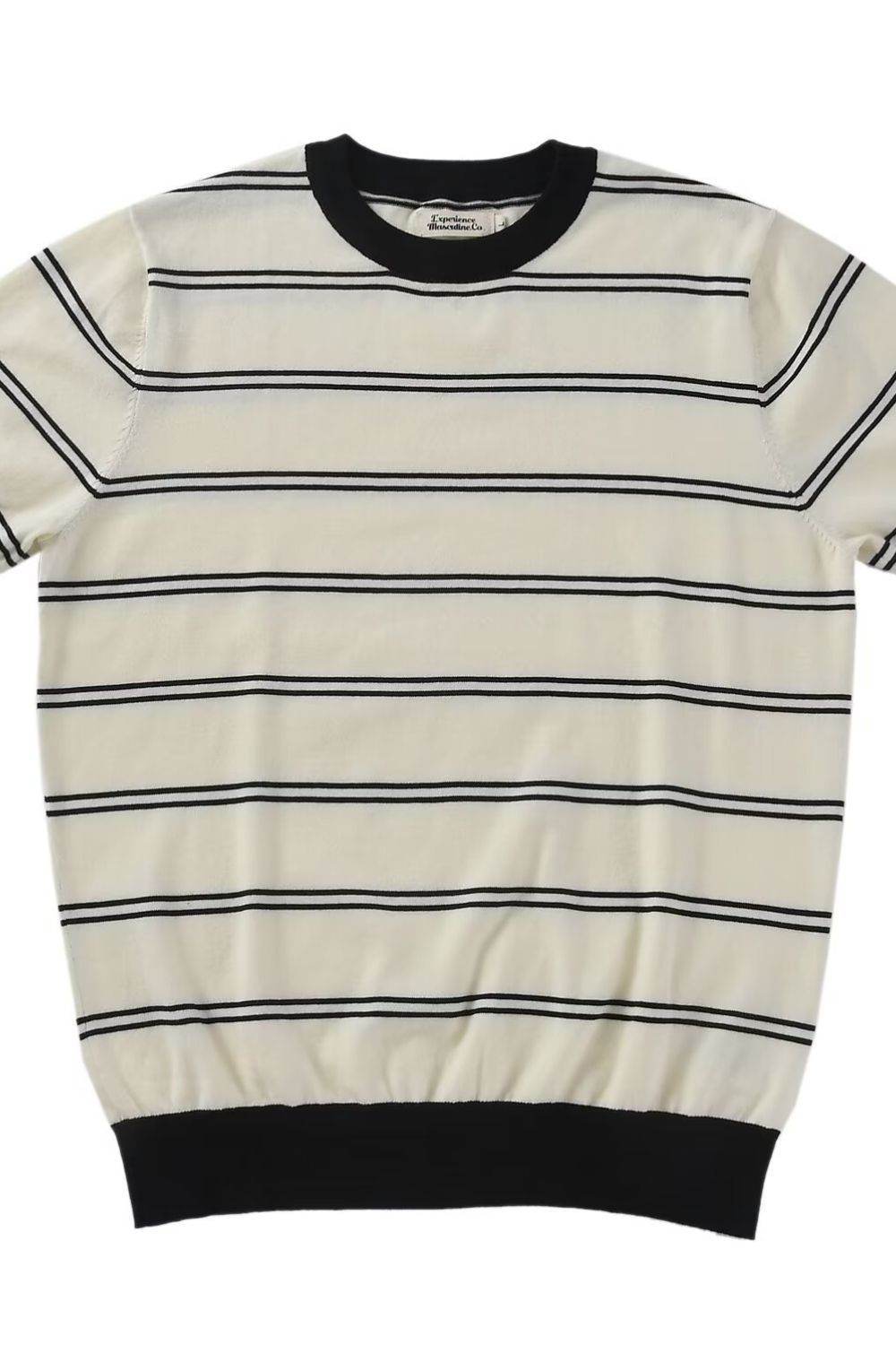Men's Plus Size Round Neck Striped T-Shirt - Hovatok