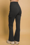 Love Tree Flared Cargo Leggings - Hovatok