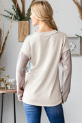 Heimish Color Block Exposed Seam Ribbed T-Shirt - Hovatok