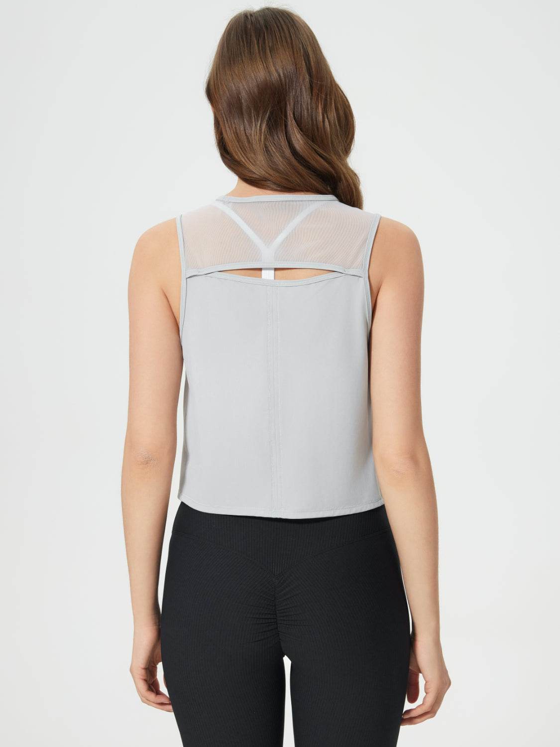 Millennia Round Neck Cropped Active Tank - Hovatok