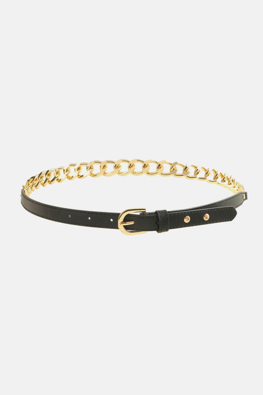 PU Leather Chain Belt - Hovatok