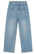 Front Pockets Baggy Jeans - Hovatok