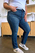 Judy Blue Full Size Tummy Control High Waist Slim Jeans - Hovatok