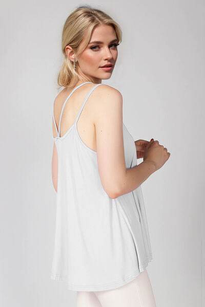Basic Bae Bamboo Scoop Neck Double Spaghetti Straps Cami - Hovatok