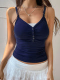 Devine Lace Detail Sweetheart Neck Cami - Hovatok