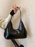 PU Leather Moon Shape Shoulder Bag - Hovatok