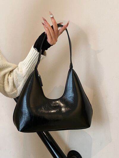 PU Leather Moon Shape Shoulder Bag - Hovatok
