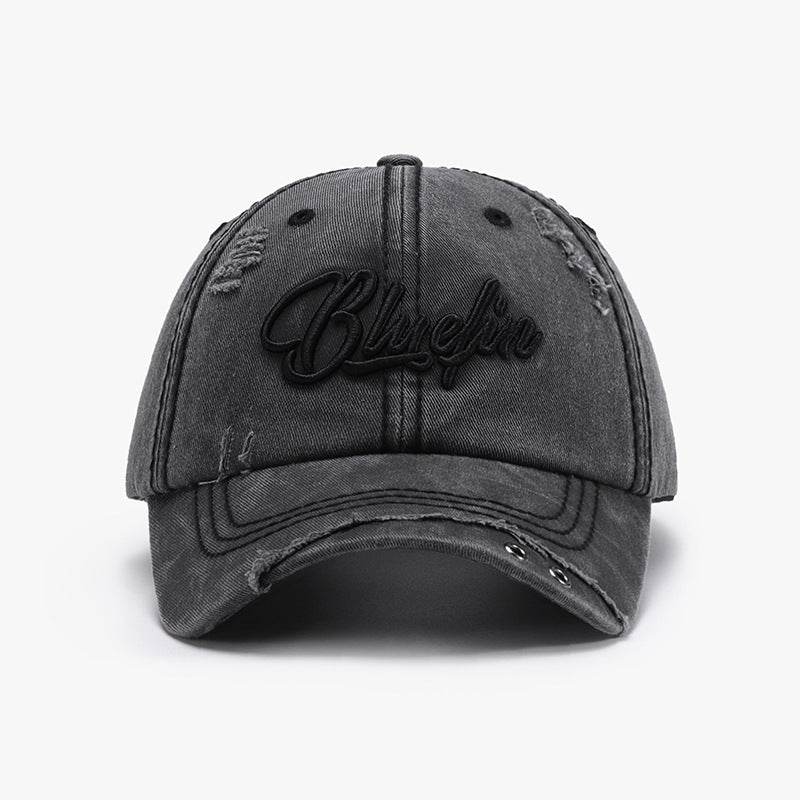 Embroidered Letter Cotton Baseball Cap - Hovatok
