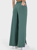 Millennia Slit Wide Leg Active Pants - Hovatok