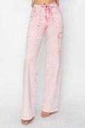 RISEN Full Size High Rise Cargo Pocket Jeans - Hovatok