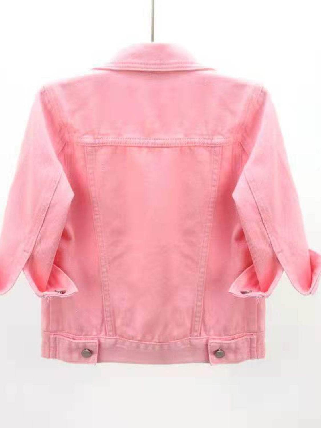 Full Size Cropped Denim Jacket Plus Size - Hovatok