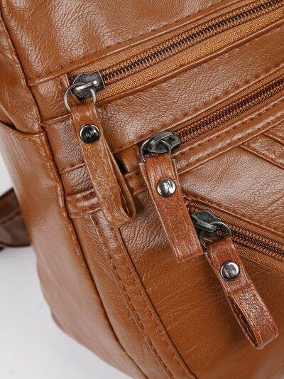 PU Multi-Compartment Crossbody Bag - Hovatok
