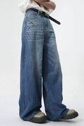 Wide Leg Men's Jeans with Pockets - Hovatok