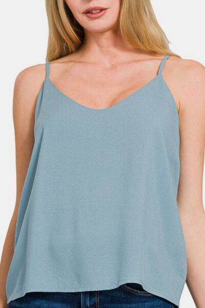 Zenana Two Layered Spaghetti Strap Cami - Hovatok