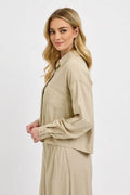 RISEN Button Down Long Sleeve Shirt - Hovatok