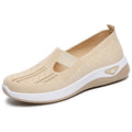 Breathable Mesh Round Toe Wedge Sneakers - Hovatok