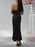 Devine Slit Ruched Maxi Cami Dress - Hovatok