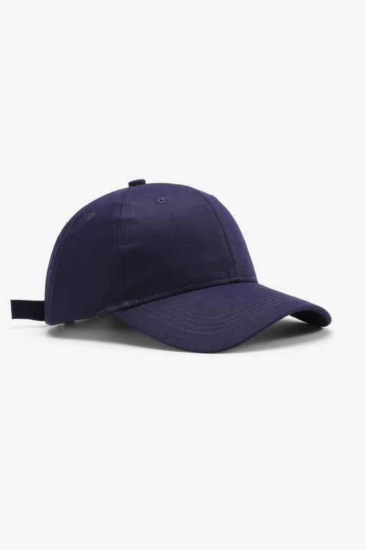 Plain Adjustable Cotton Baseball Cap - Hovatok