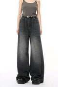 Wide Leg Jeans with Pockets - Hovatok