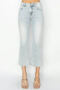 RISEN Full Size Mid Rise Cropped Flare Jeans - Hovatok
