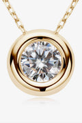 Adored 1 Carat Moissanite Pendant 925 Sterling Silver Necklace - Hovatok