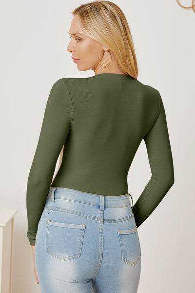 Zip Up Long Sleeve Bodysuit - Hovatok