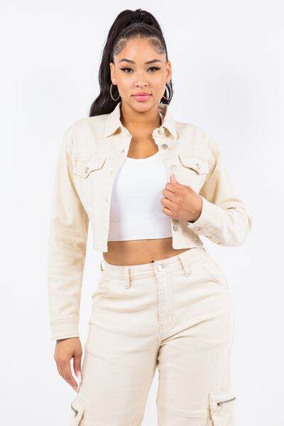 American Bazi Laced Back Cropped Jacket - Hovatok