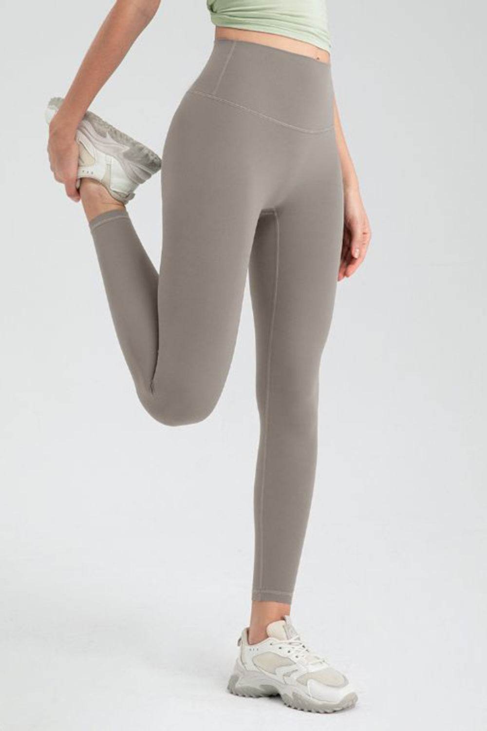 Wide Waistband High Waist Sport Leggings - Hovatok