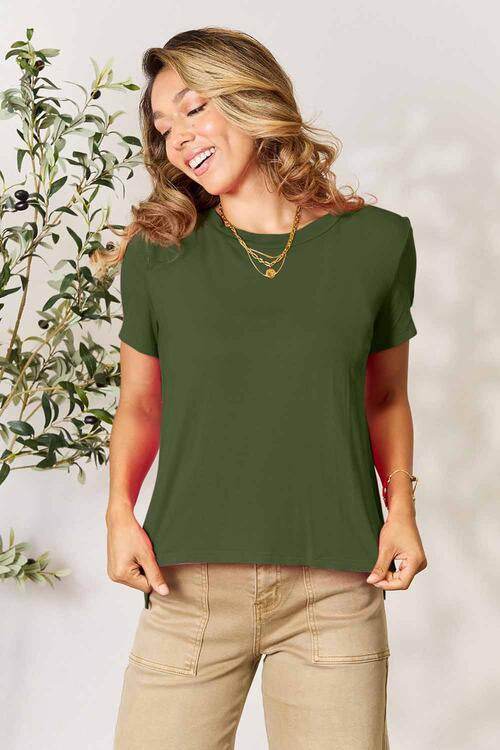 Basic Bae Full Size Round Neck Short Sleeve T-Shirt - Hovatok