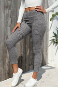 Ribbed High Waist Leggings - Hovatok