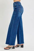 RISEN Tummy Control High Rise Wide Leg Jeans - Hovatok