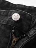 Men's Full Size Washed Straight Leg Jeans Plus Size - Hovatok